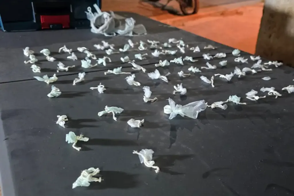Secuestraron más de 120 envoltorios de cocaína escondidos en una media