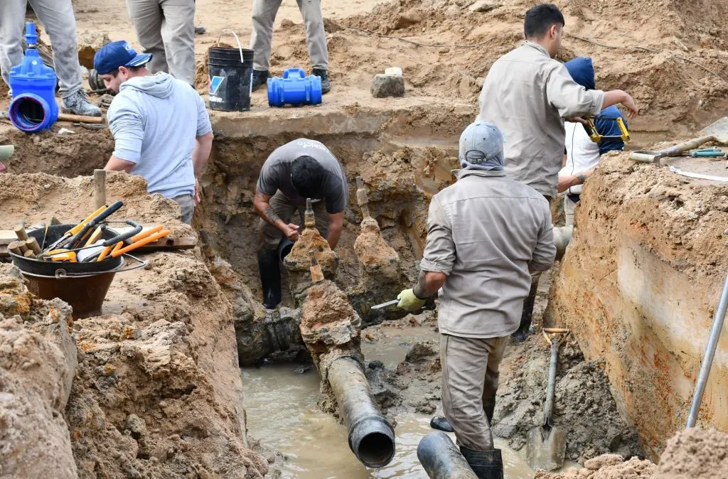Un nuevo corte programado de agua por el recambo de válvulas y trabajos de extensión de redes