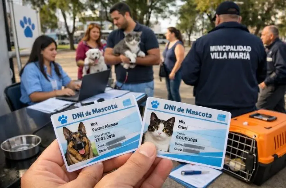 Una ciudad de Córdoba implementó el DNI obligatorio para perros y gatos: el trámite es gratuito y hay multas de hasta $844.000