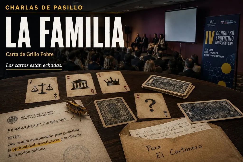 La familia judicial y el Congreso anticorrupción: Cartas echadas en entre ríos