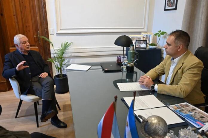 Lauritto y Davico coordinaron acciones preventivas ante posibles efectos de El Niño