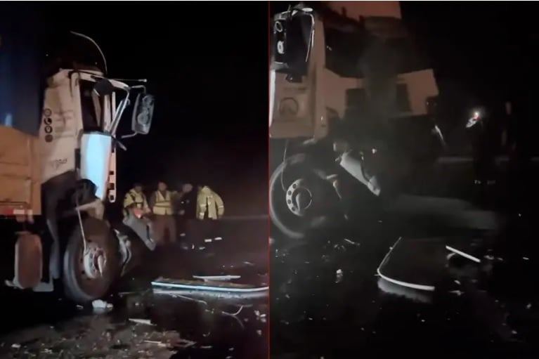 Alerta en la Autovía 12: choque de camiones en cercanías de Ceibas