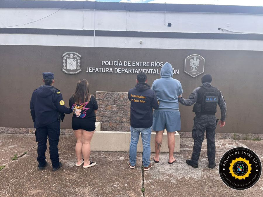 Allanamiento por un hecho de amenazas calificadas en Colón: secuestraron cargadores, municiones y celulares