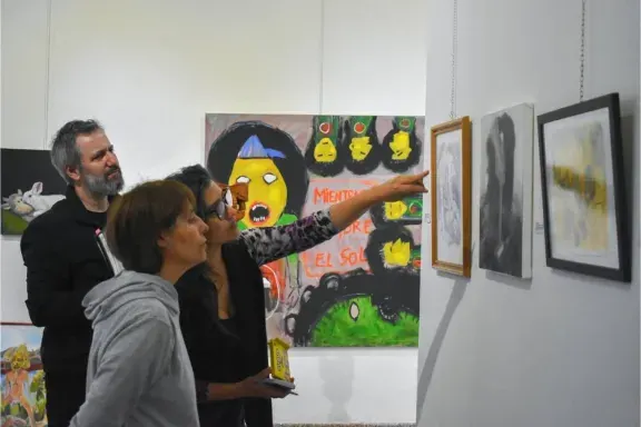 Alonso Villanova fue uno de los ganadores del 63° Salón Provincial de Artes Visuales