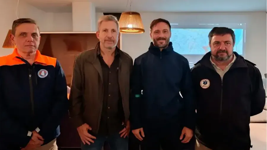 Ante la crecida del río Uruguay, Frigerio participó de la reunión del Comité de Emergencia en Concordia
