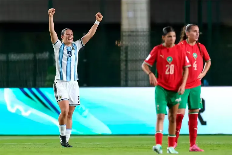 Argentina goleó 5-1 a Marruecos y clasificó por primera vez a octavos del Mundial femenino Sub 17