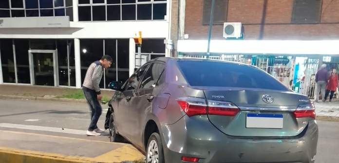 Automovilista chocó una puntera en Paraná