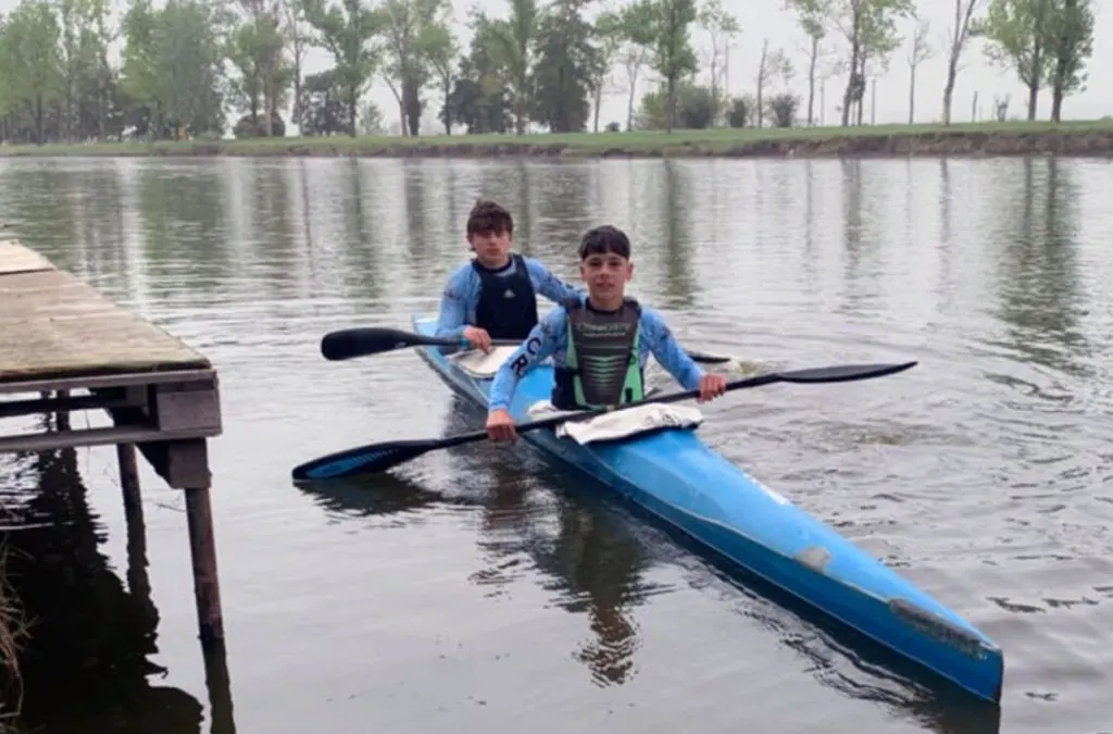 Canotaje: Santiago Fernández y Santiago Burgos, subcampeones de Argentina