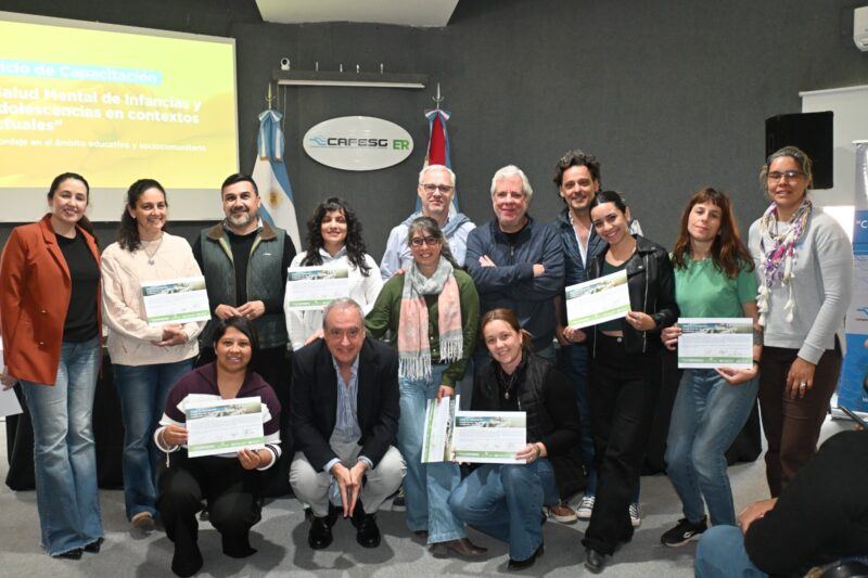 Capacitaron a docentes y referentes comunitarios en salud mental de niños y adolescentes