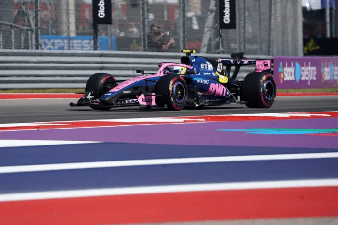 Colapinto no pudo completar la carrera en Austin y abandonó en la vuelta 37