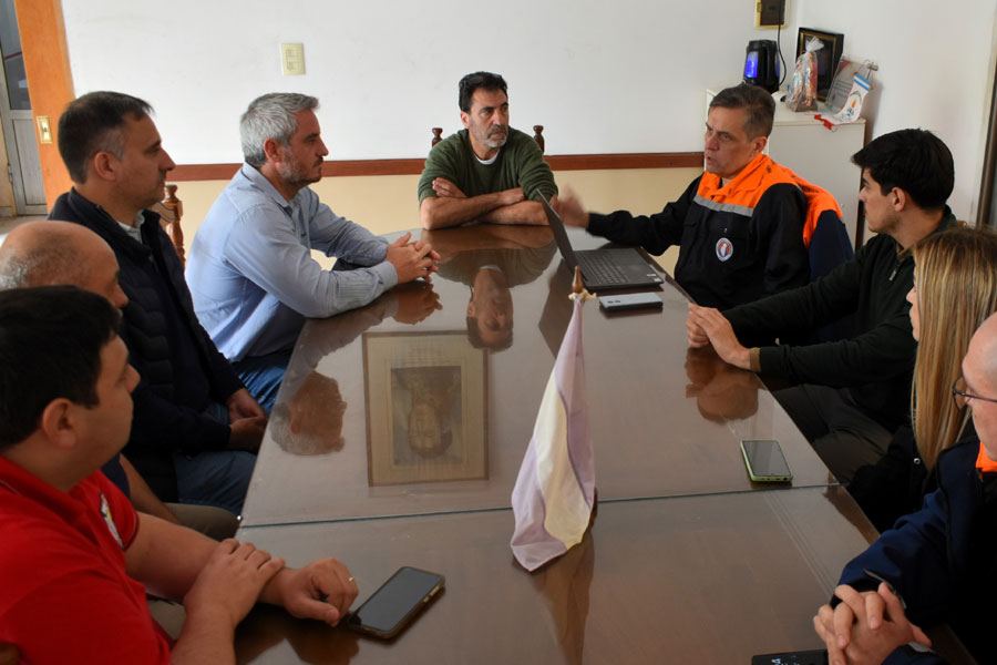 Colón fortalece la prevención y coordinación junto a Defensa Civil provincial y Bomberos Voluntarios