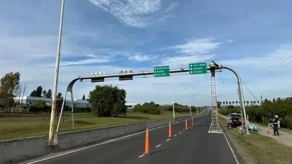 Comenzó el cobro de fotomultas en el acceso a Oro Verde