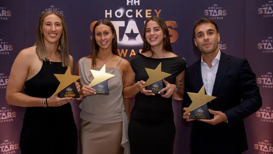 Con Cairo, Domene, Cosentino y Díaz, Argentina arrasó en los FIH Hockey Stars Awars 2026