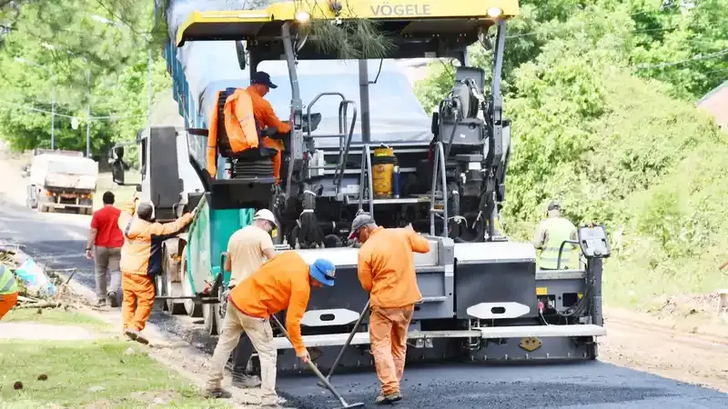 Concordia avanza con obras de pavimentación en la zona noreste