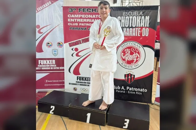 Concordiense campeón entrerriano de karate federado