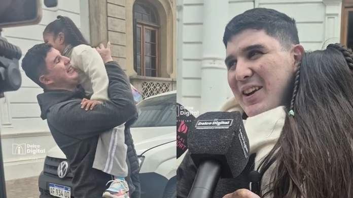 Conmovedor video: Nicolás Conci llegó a Villaguay y se reencontró con su familia