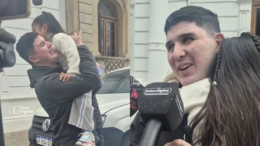 Conmovedor video: Nicolás Conci llegó a Villaguay y se reencontró con su familia