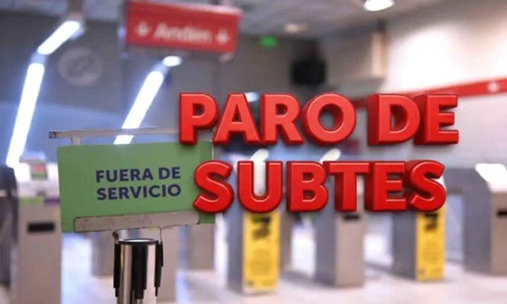 Crisis del transporte: paro total de subtes paraliza Buenos Aires