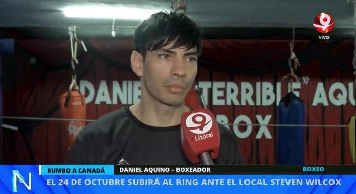 Daniel Aquino se prepara para pelear en Canadá: “Voy con toda la fe”