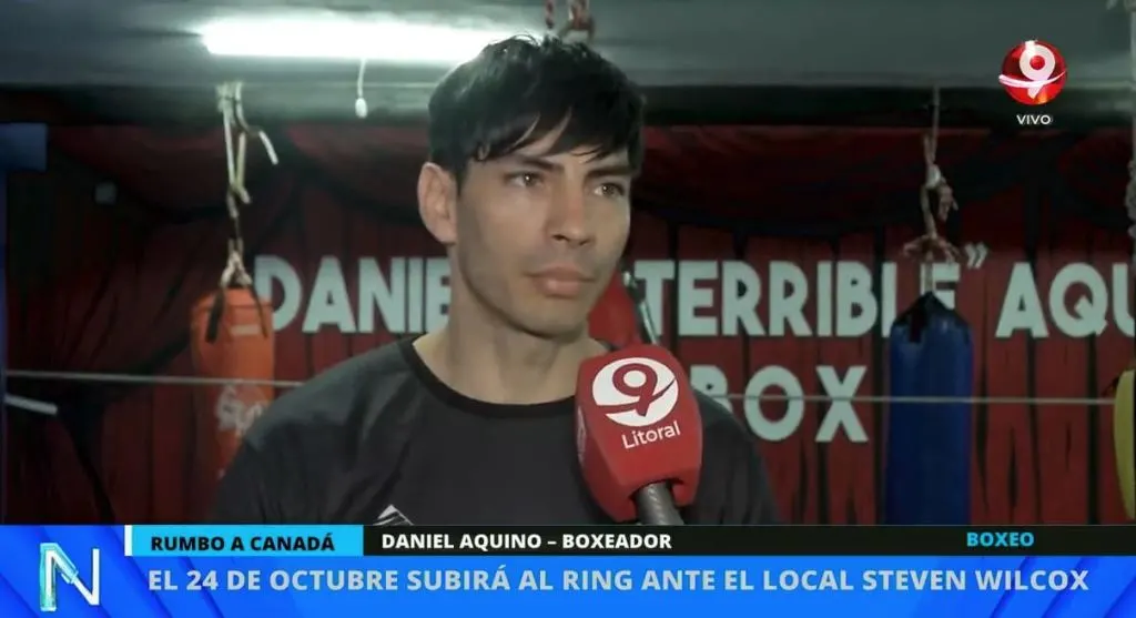 Daniel Aquino se prepara para pelear en Canadá: “Voy con toda la fe”