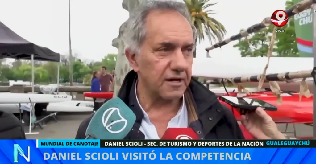 Daniel Scioli destacó el impacto del Mundial de Canotaje en el turismo