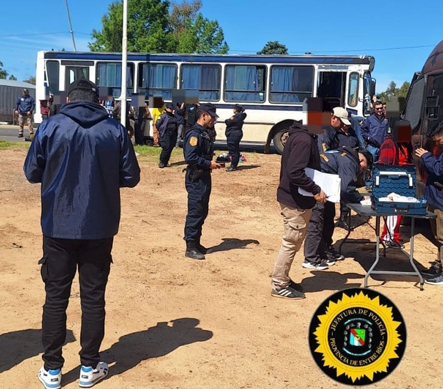 Departamento Concordia: La encargada de la cuadrilla de cosecha llevaba la droga