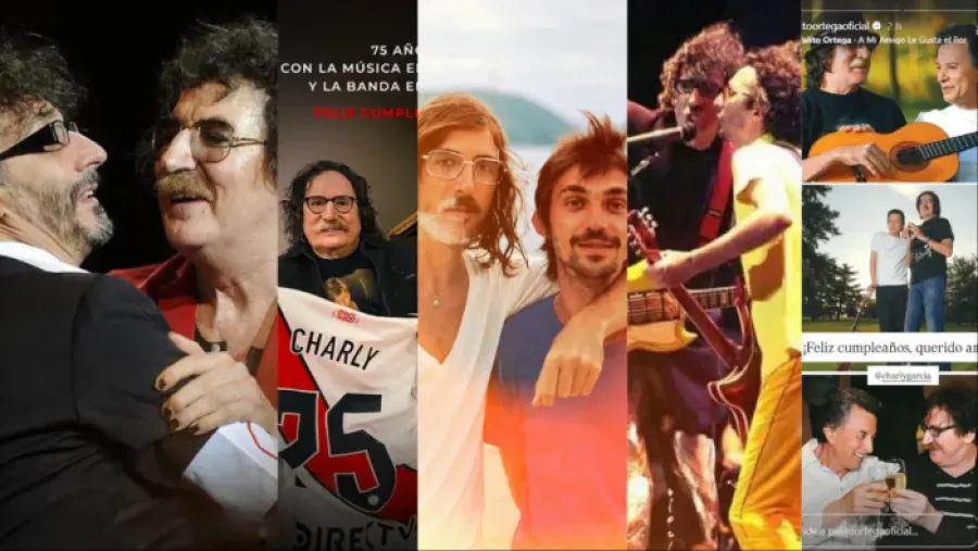 Desde River hasta Litto Nebbia y Palito Ortega: los saludos a Charly García por su cumpleaños