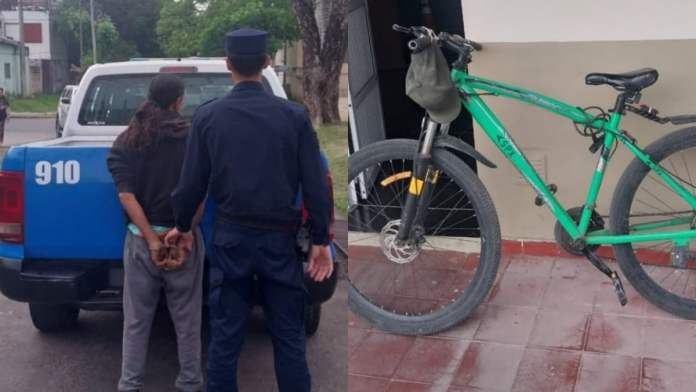 Detuvieron a un hombre con una bicicleta robada en Paraná