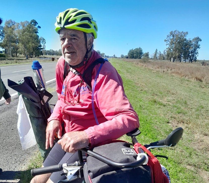 El crespense Jorge Soto (66 años) volverá a intentar recorrer en bicicleta los 17 departamentos entrerrianos: “Un desafío personal y espiritual…”