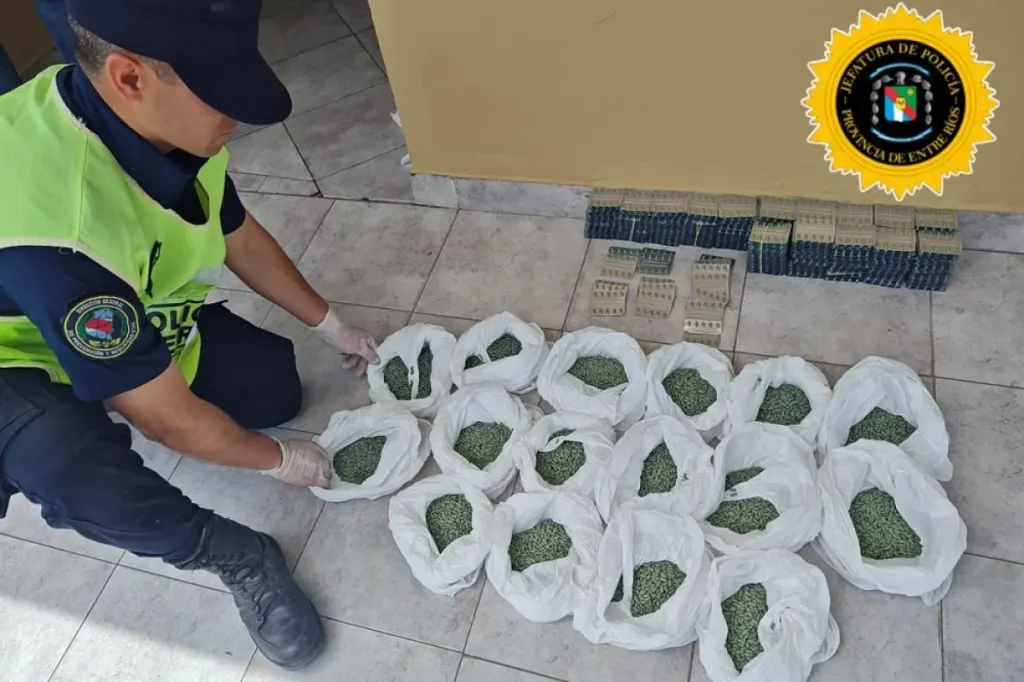 El Gobierno de Entre Ríos secuestró más de 38.000 pastillas de psicofármacos en un operativo