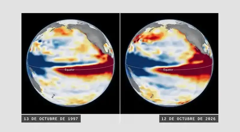 El Niño de 2026 bajo la lupa de NASA: qué detectaron los satélites y por qué podría ser más intenso