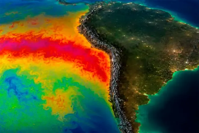 El Niño está cambiando el color del océano Pacífico: qué descubrió la NASA