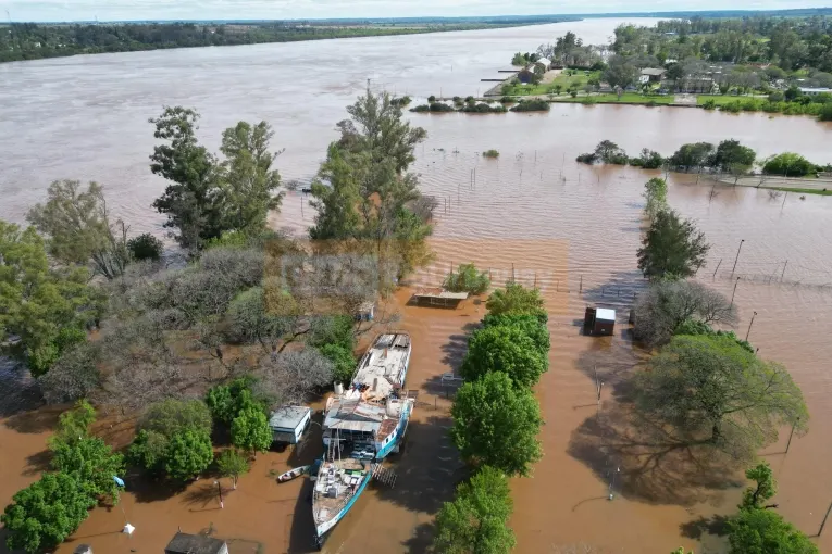 El parte de este lunes reduce levemente el tope previsto para el río Uruguay en Concordia