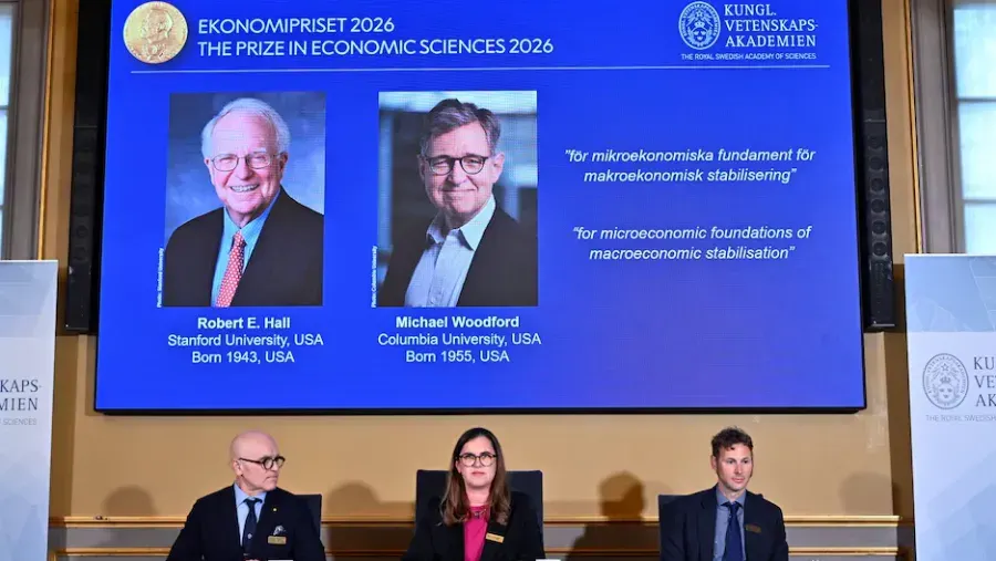 El premio Nobel de Economía fue otorgado a los estadounidenses Robert E. Hall y Michael Woodford