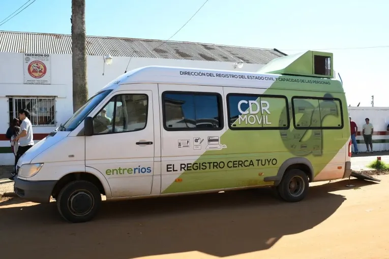 El Registro Civil Móvil recorrerá cinco barrios de Concordia