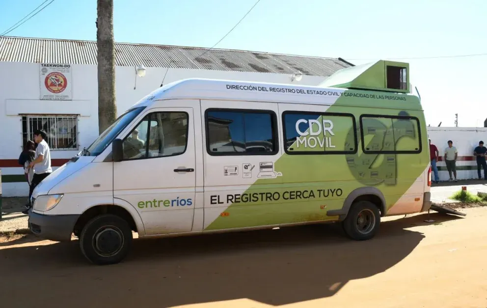 El Registro Civil Móvil recorrerá distintos barrios de Concordia entre el 19 y el 23 de octubre