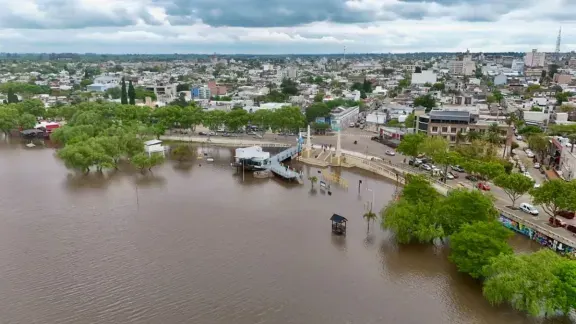 El río Gualeguaychú sigue en baja: el puerto Boca quedó por debajo del nivel de evacuación