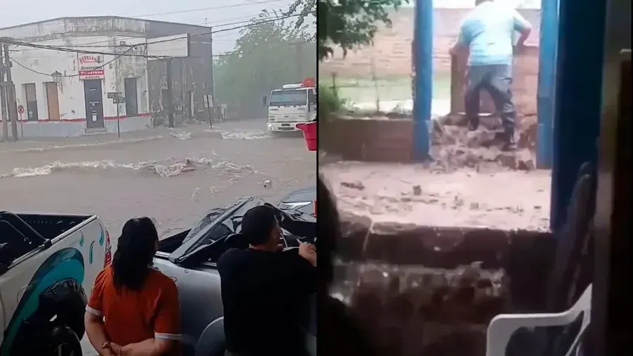 El temporal afectó a algunos vecinos de La Paz: llovieron 45 mm en pocos minutos