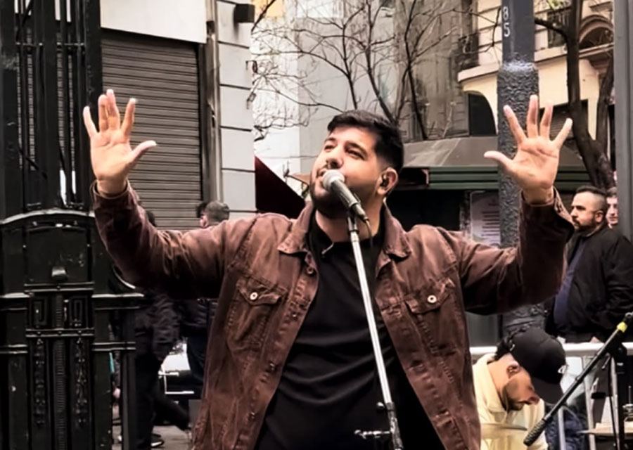 El uruguayense Pablo Fidelibus representó a Entre Ríos en la «Experiencia Gospel 2026» en Plaza de Mayo