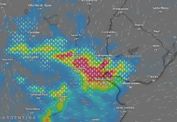 Elevaron a Naranja la alerta y podría llover entre 50 y 80 milímetros