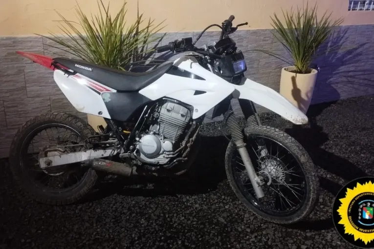 Encontraron una moto robada en el acceso a un bar de Gualeguaychú