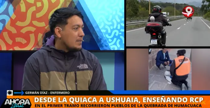 Enfermeros de Entre Ríos recorren el país en moto para enseñar técnicas de RCP de La Quiaca a Ushuaia