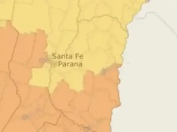Entre Ríos bajo alerta por tormentas: hay zonas con nivel naranja