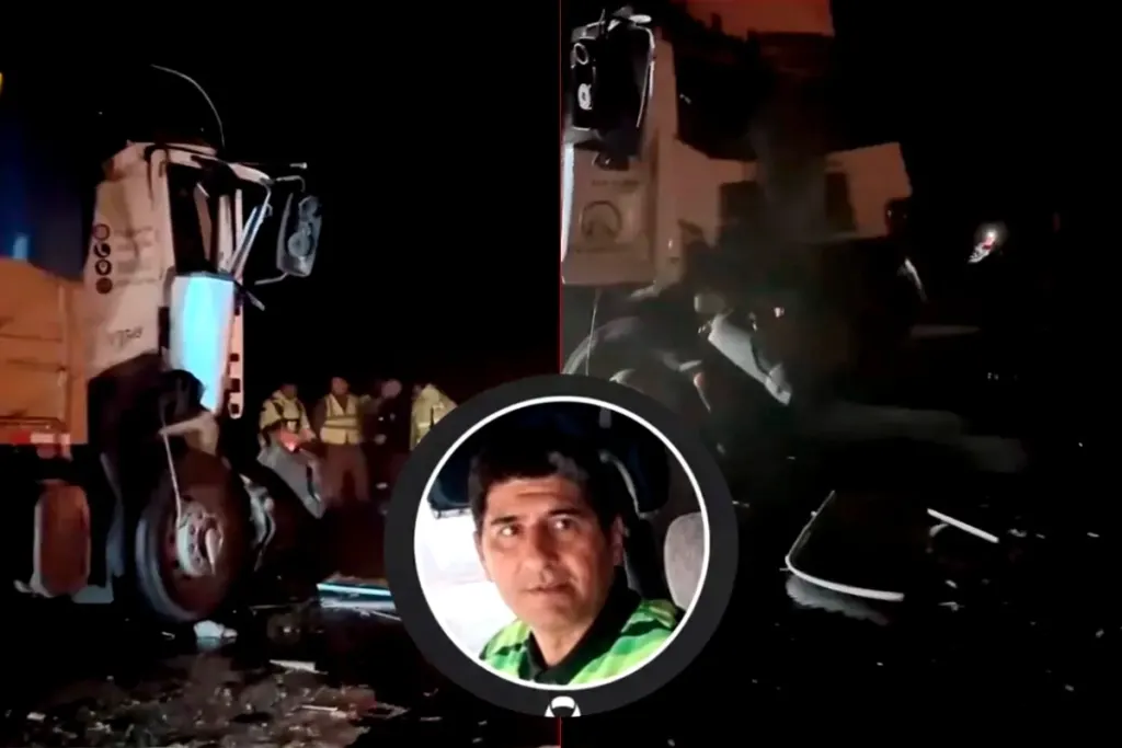 Era entrerriano el camionero que murió en choque e incendio sobre el complejo Zárate-Brazo Largo