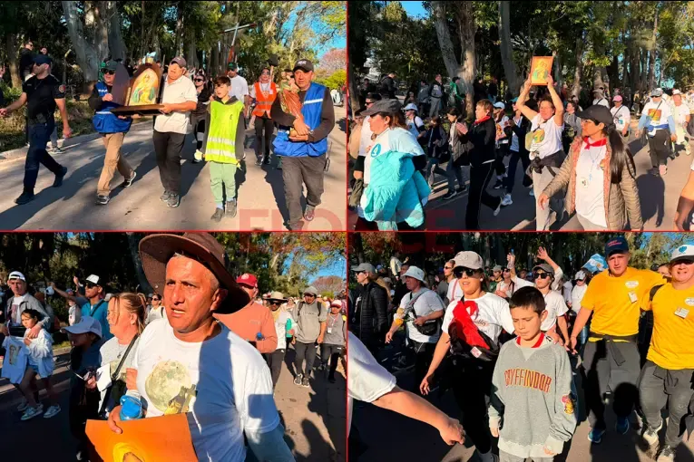 “Es una experiencia hermosa e inolvidable”: abrazos, lágrimas y promesas en la llegada de los peregrinos al Santuario de La Loma
