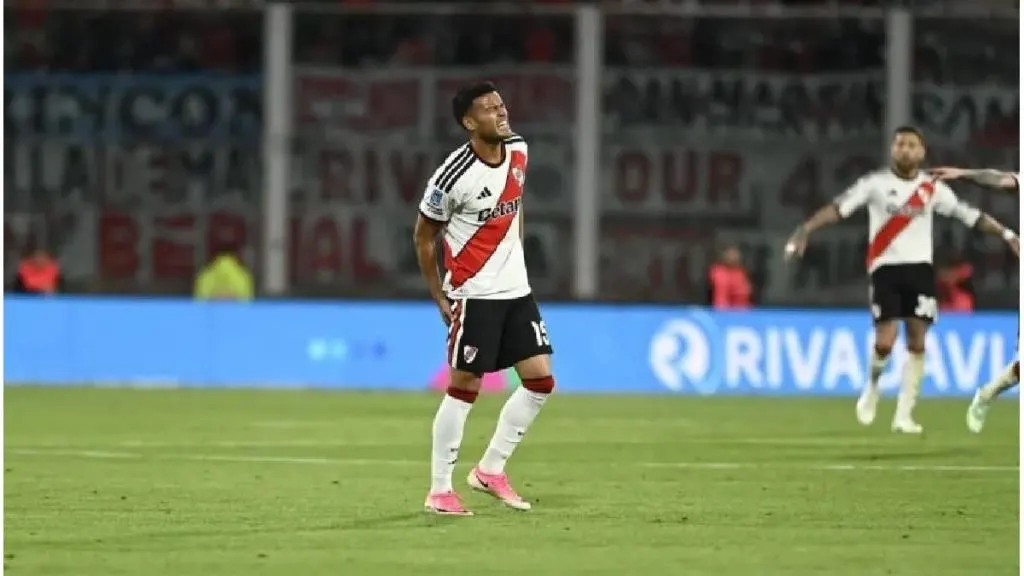 Fausto Vera se desgarró y River lo pierde para visitar a Boca