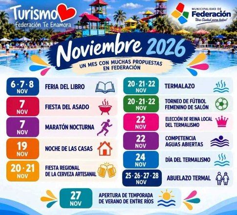 Federación presenta una agenda de actividades y eventos para noviembre