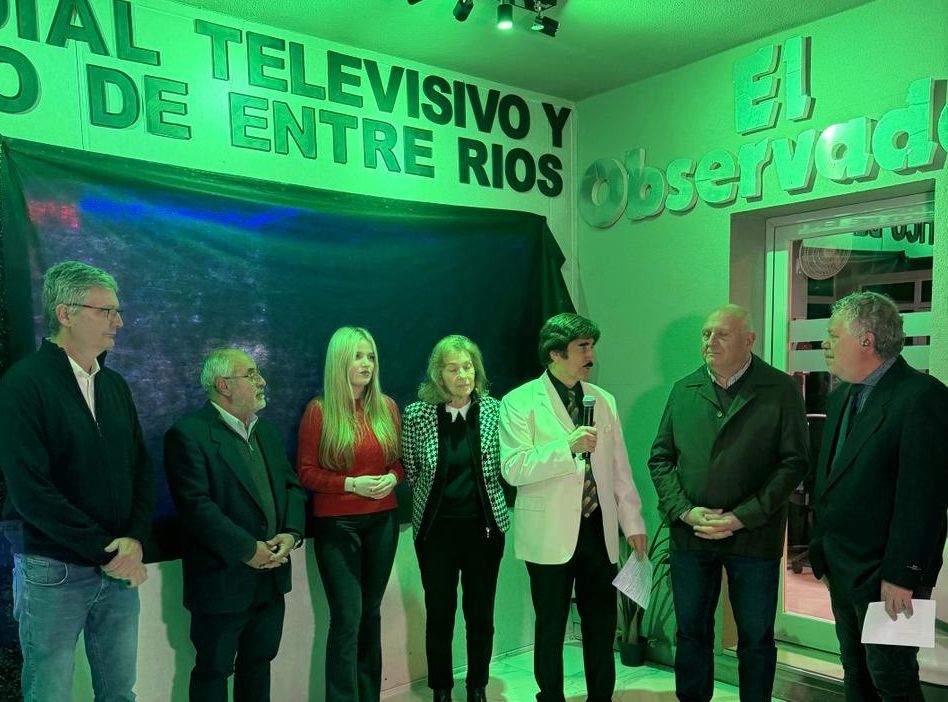 Fernando Huck y el intendente Marcelo Cerutti inauguraron “Sala de Streaming”, “Nuevo Control” y remodelación del “Estudio Nº 1” de Canal 6 ERTV