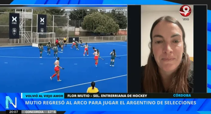 Flor Mutio volvió al arco de la Selección Entrerriana de Hockey: “Lo vivo como un premio”