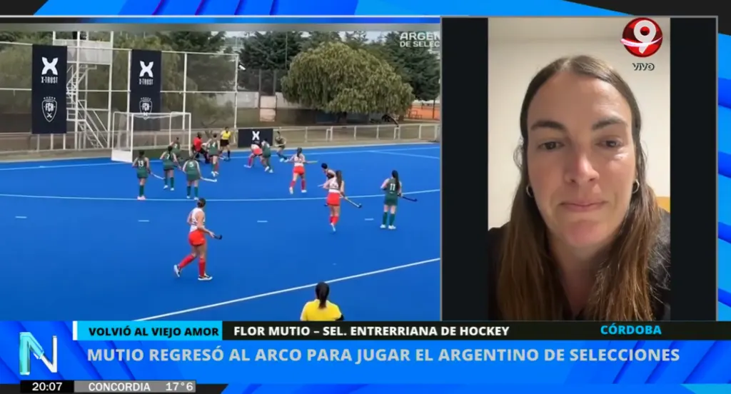 Flor Mutio volvió al arco de la Selección Entrerriana de Hockey: “Lo vivo como un premio”